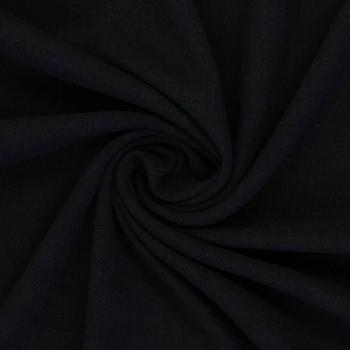 Viskose Leinen Schwarz by Swafing